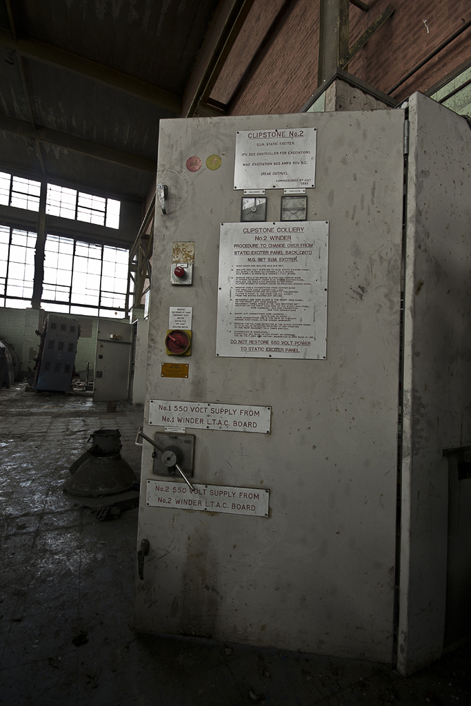 No. 2 winder control panel.