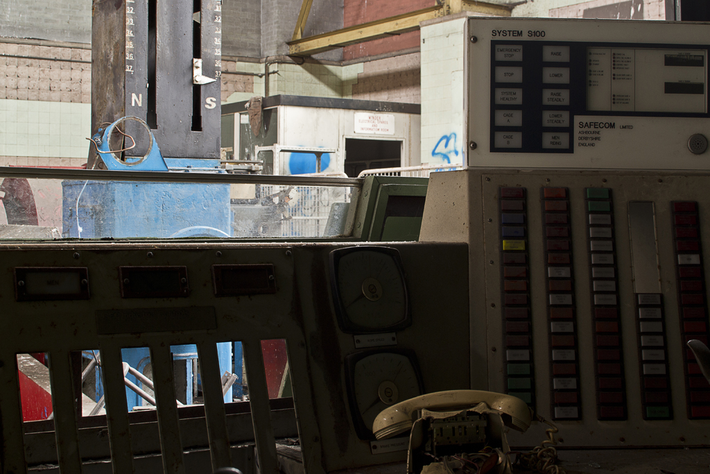 The winder operators control panel.