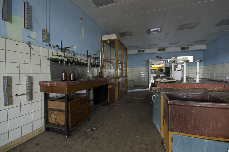 A part of the on site laboratory.